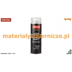 NOVOL SPRAY CLEARCOAT MATT 500ml materialylakiernicze.pl